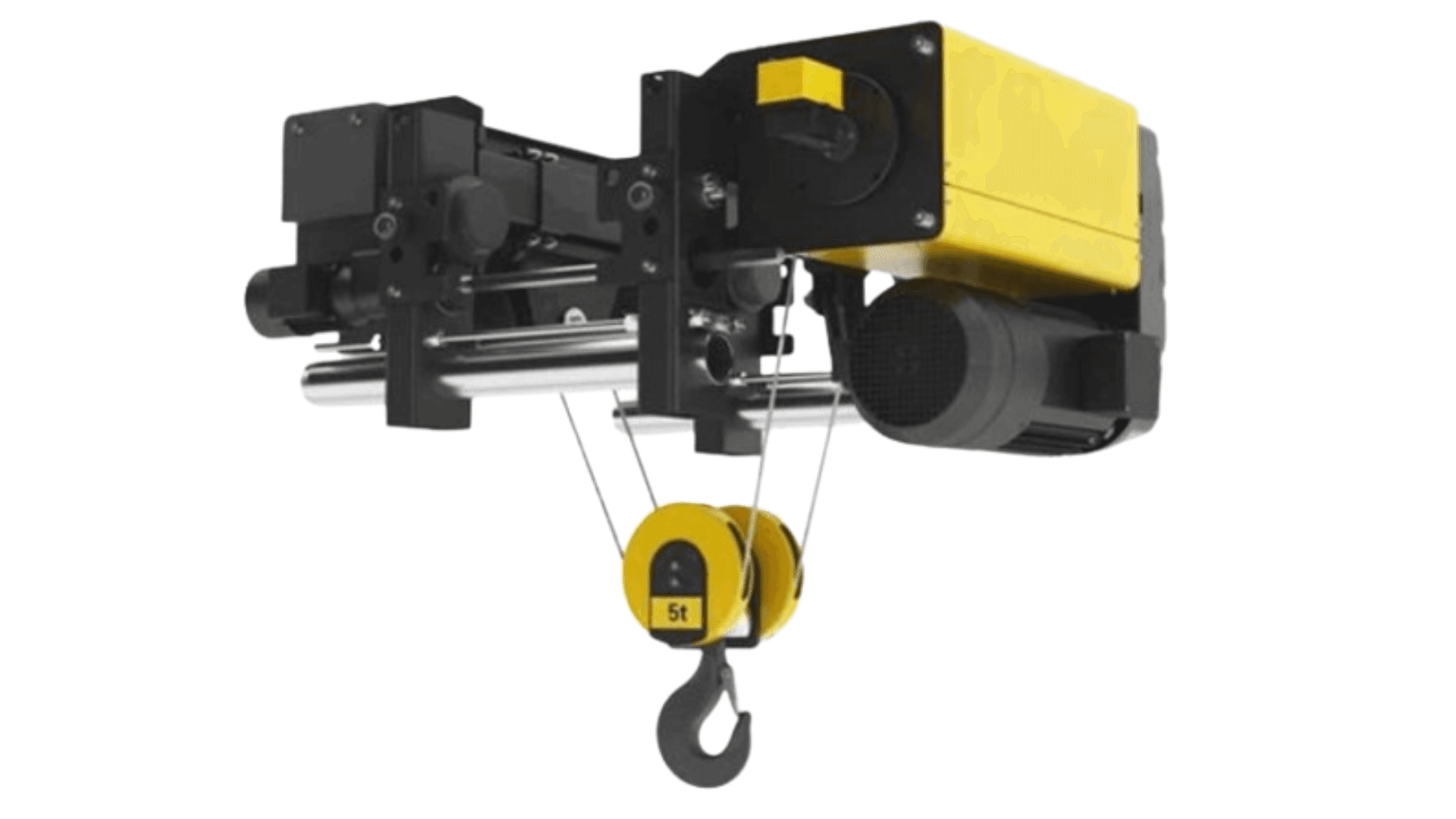 Single Girder Rope Hoist Trolley